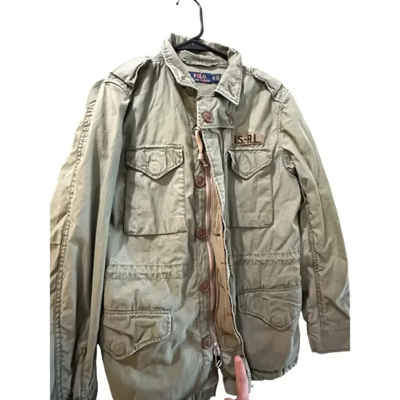 Polo Ralph Lauren Beaded Military Army Field Jacket Size XS - Picture 5 of 12